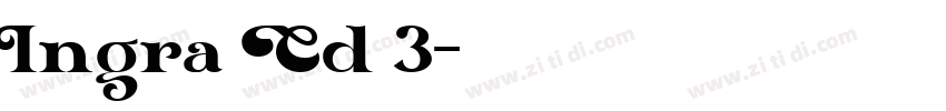 Ingra Cd 3字体转换